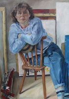 Ulla 02, Portrait, Pastell